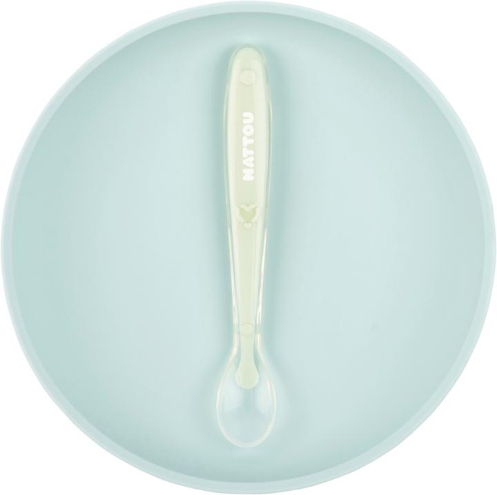 Actual product image Nattou Plate with spoon