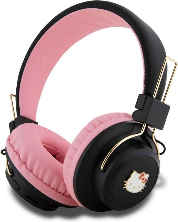 Actual product image Hello Kitty słuchawki nauszne Bluetooth HKBH9KHLMP różowe/pink Metal Logo (8 h, Wireless)
