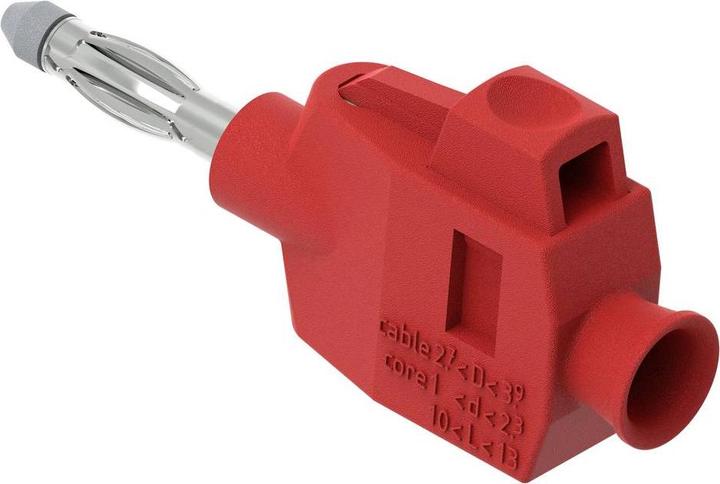 Produktbild Electro PJP 1064-PRO-CD1-R Bananenstecker Stecker, gerade Stift-Ø: 4 mm Rot 1 St