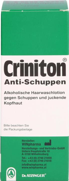 Actual product image Kanzlsperger Criniton Anti-Dandruff Hair Wash Lotion, 125 ml solution (125 ml)