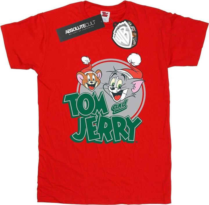 Immagine prodotto Tom & Jerry Christmas Greetings Maglietta Ampia Donna (3XL)