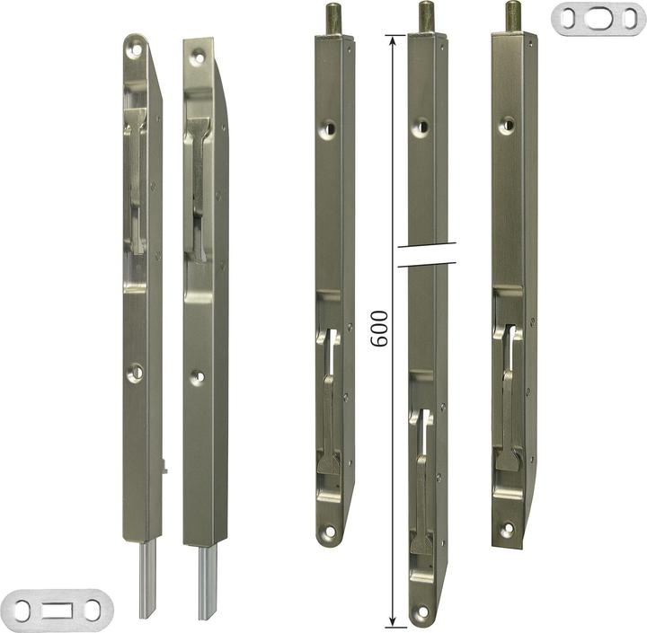 Actual product image Planet Door edge bolt KR for 2-leaf door closures Profilb (T-flat angle, 1 pcs.)