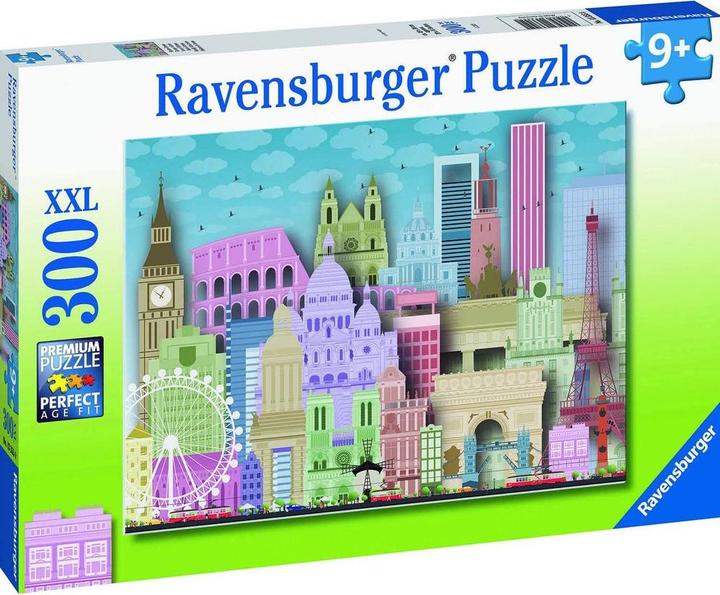 Productafbeelding Ravensburger Kinderpuzzel - 13355 Kleurrijk Europa - 300 stukjes puzzel voor kinderen vanaf 9 jaar (300 onderdelen)
