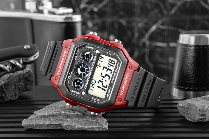 Actual product image Casio AE-1300WH-4AVDF Men's watch + BOX
