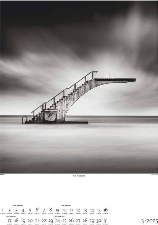 Produktbild Black & White 2025 - Bildkalender 50x70 cm - Wandkalender XL - schwarz-weiss - Kunst - Hochformat - (50 x 70 cm, Harter Einband, Deutsch)