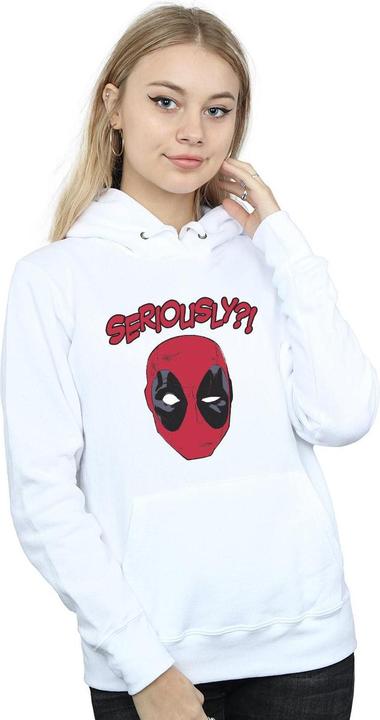 Actual product image Womens/Ladies Deadpool Seriously Hoodie (L)