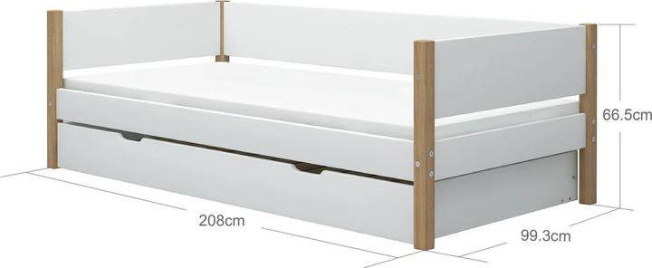 Image du produit Flexa Lit Nor avec lit gigogne (90 x 200 cm)