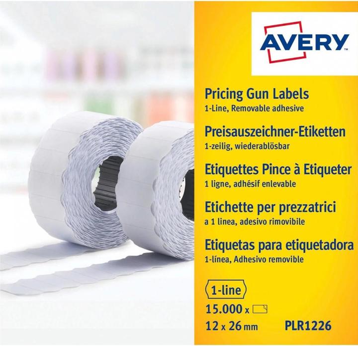 Produktbild Avery Preisauszeichner-Etiketten, 1-zeilig