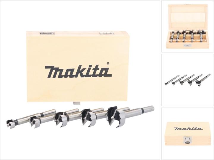 Produktbild Makita Forstnerbohrer Set (15 Millimeter, 25 Millimeter, 30 Millimeter, 35 Millimeter, 20 mm)