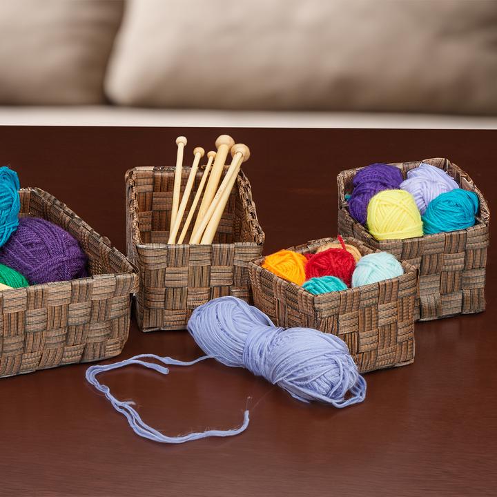 Actual product image Relaxdays 4x storage basket (1 x, 23.5 x 23.5 x 8.5 cm)