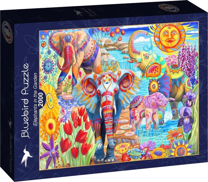 Produktbild Bluebird Puzzle Elefanten im Garten 2000 Teile (2000 Teile)
