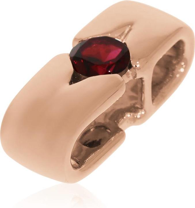 Produktbild Xen Anhänger mit 5 mm Rhodolith ca. 0,54 ct. rosèvergoldet (925 Sterling Silber)