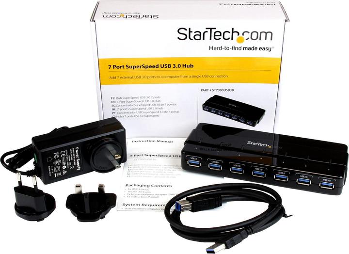 Produktbild StarTech SuperSpeed Hub (USB-C, 7 Ports)