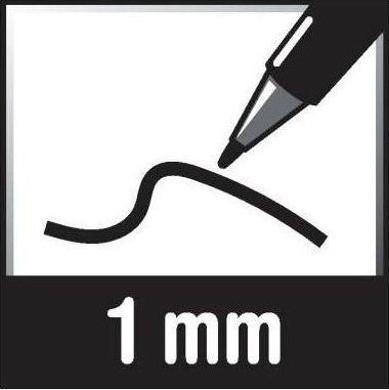 Produktbild Edding 8040 (Schwarz, 1 mm, 1 x)