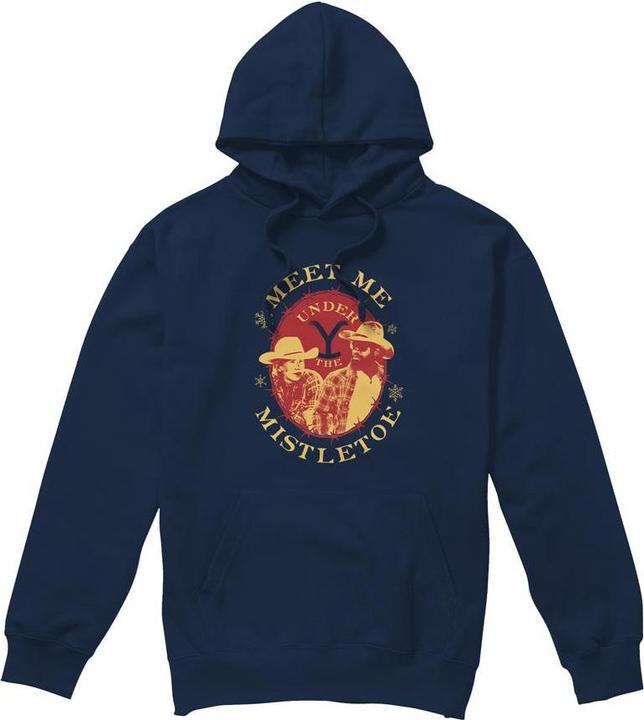 Yellowstone Meet Me Under The Mistletoe Kapuzenpullover weihnachtliches Design