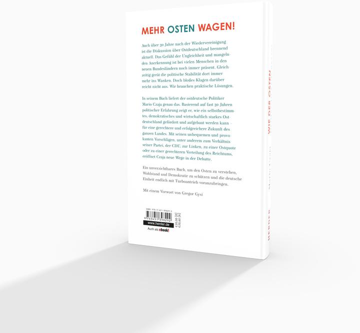 Nährwerte und Zutaten Czaja:Wie der Osten Deutschland rettet (Deutsch, Mario Czaja, Gregor Gysi, 2024)