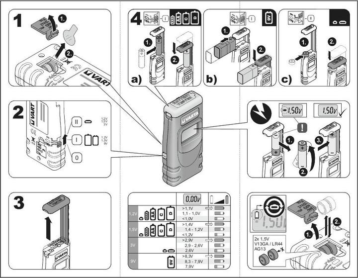 Immagine prodotto Varta Tester digitale LCD per batterie