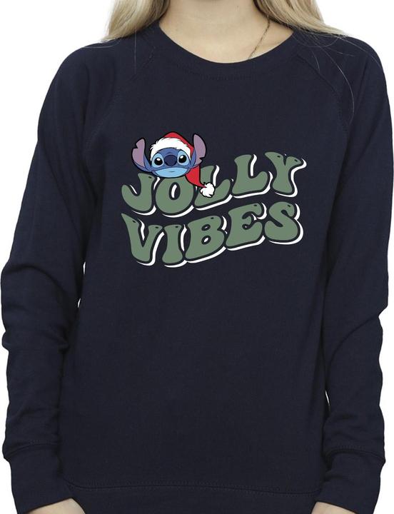 Actual product image Disney Womens/Ladies Lilo & Stitch Jolly Chilling Vibes Sweatshirt (XL)