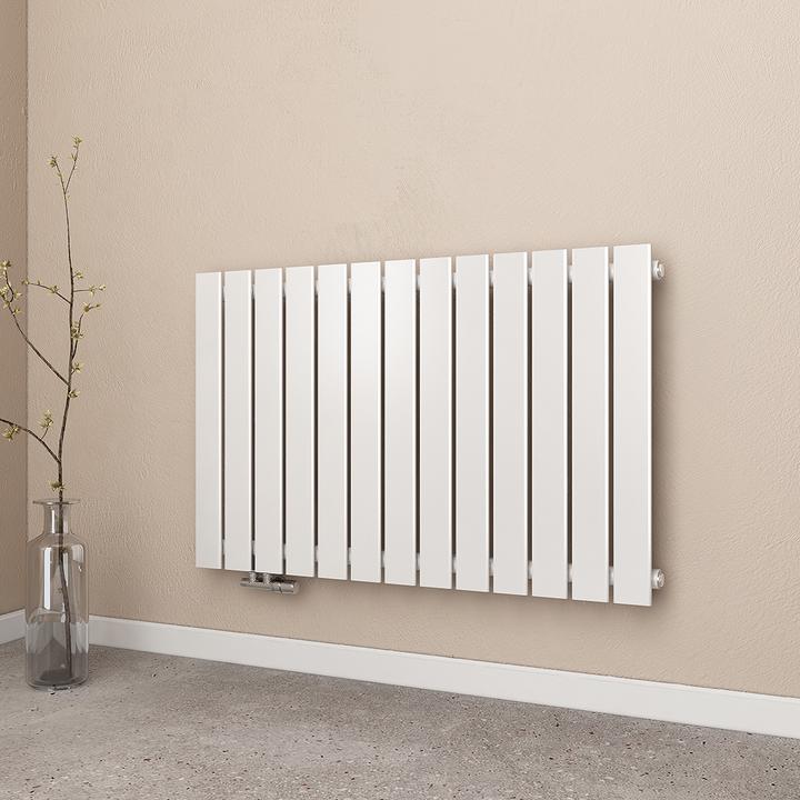 Produktbild Emke Heizkörper, Flachheizkörper mit Zentralanschluss, Weiss 63x100cm 730W Einlagig (730 W)
