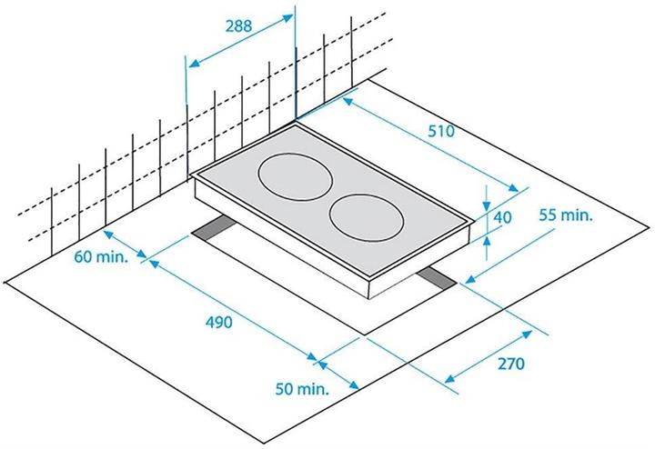Image du produit Beko HDMI 32400 DTX Table de cuisson Intégrée Table de cuisson à induction de zone 2 zone(s)