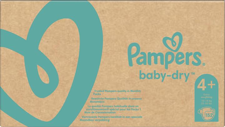 Image du produit Pampers Baby-Dry (Taille 4+, Pack mensuel, 152 pièce(s))