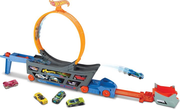 Produktbild Hot Wheels Stunt N Go Transporter & Trackset