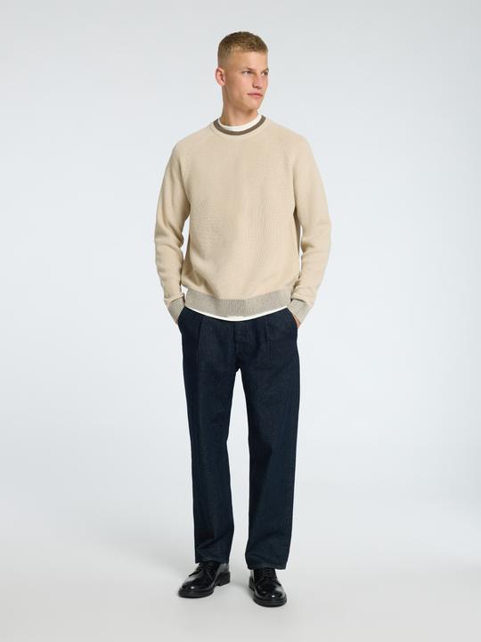 Actual product image Selected Homme 100% cotton jumper with round neckline (L)