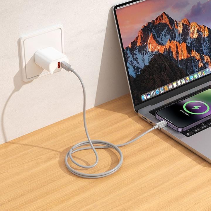 Produktbild Hoco Cable cable Type C to Lightning PD 27W X107 1 m gray (1 m, USB 3.0)