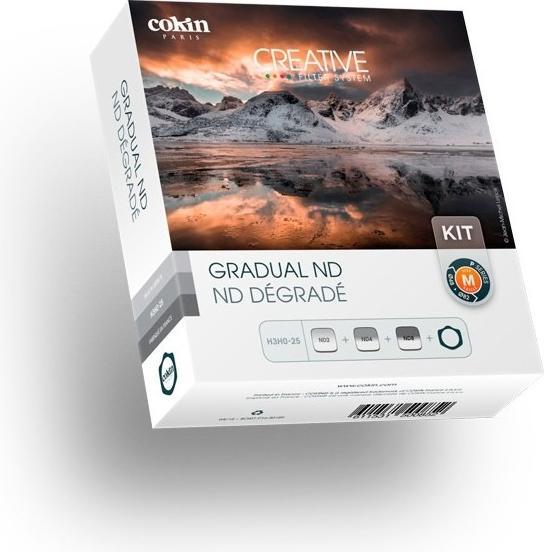 Immagine prodotto Cokin H3H0-25 Kit filtro ND graduale + supporto filtro (82 mm, Filtri grigi, 82 mm)
