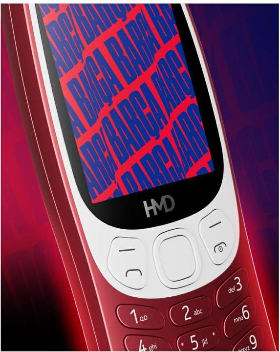 Actual product image HMD Phone Barca 3210 TA-1736 DS red