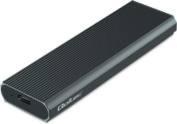 Produktbild Qoltec Gehäuse für M.2 SSD | NVMe | PCIe | USB3.1 | 10Gb/s | 4TB | Graphit (M.2)