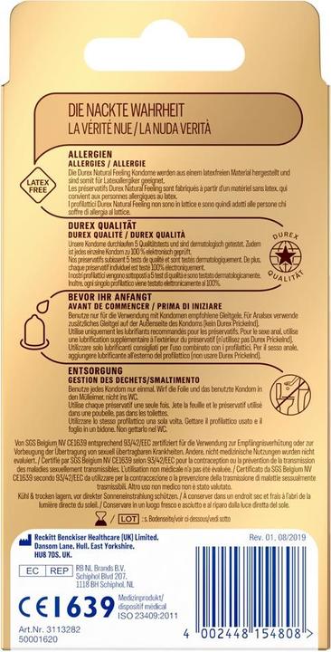 Actual product image Durex Natural Feeling (10 pcs.)