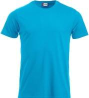 Actual product image Clique T-shirt Classic-T 029360, cotton, turquoise, size L (L)