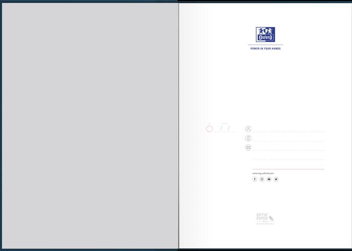 Actual product image Oxford Office (A4, Checked, Hardcover)
