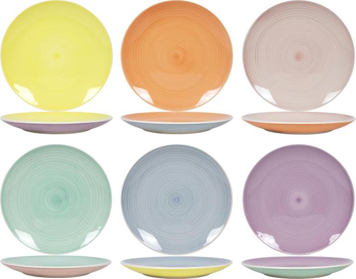 Tavola Teller Ø26,5cm Pastell 6 Stück sortiert (6 x, 26.50 cm)