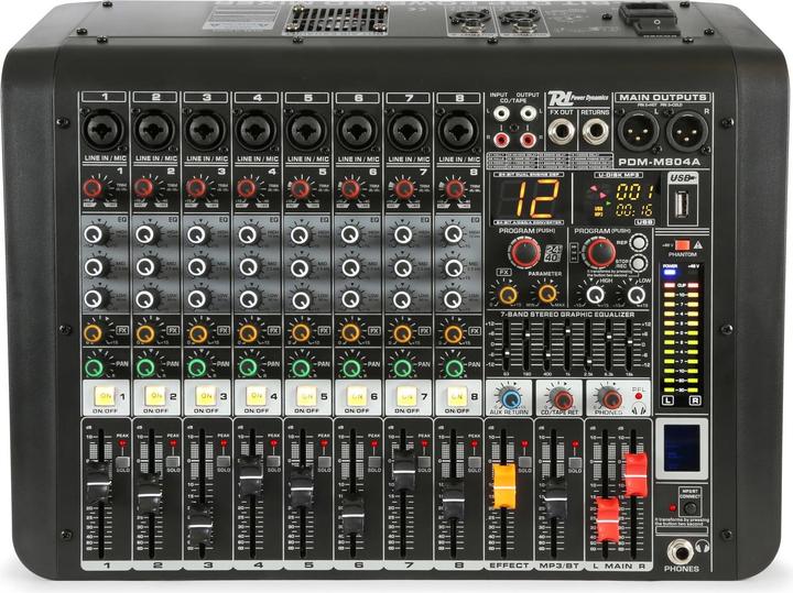 Power Dynamics Table de mixage PDM-M804A (Studio et mixeur live)
