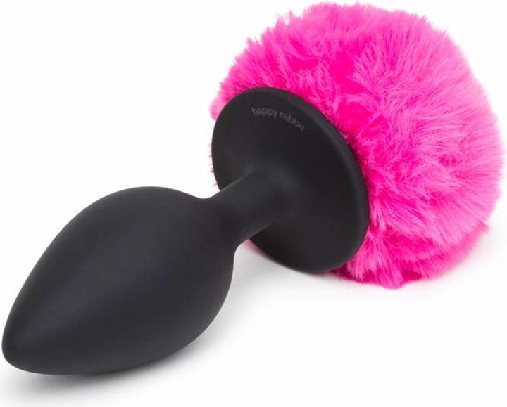 Image du produit Happy Rabbit Non Vibrating Butt Plug Large Noir/Rose