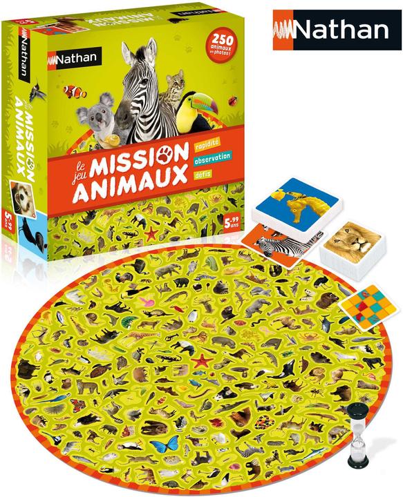 Image du produit Nathan Mission animaux jeu de société Fine motor skill (dextérité) (Français)