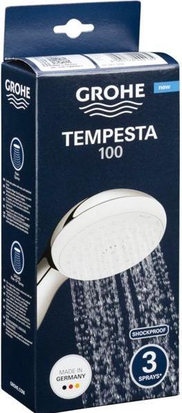 Immagine prodotto Grohe Tempesta 100 (3 Tipi di raggi, 12 l/min)