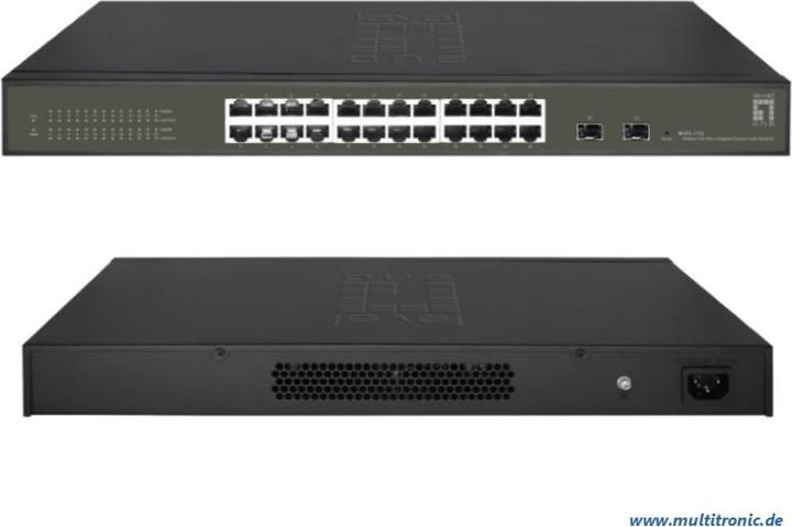 Actual product image LevelOne Switch 24x GE GES-2126 2xGSFP (24 Ports)