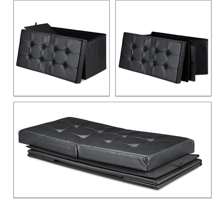 Image du produit Relaxdays Banquette, espace de rangement (75 cm)