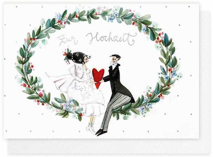 Produktbild Doppelkarte. Herzensgrsse / Zur Hochzeit / Quer