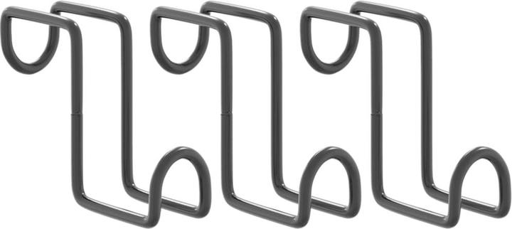 Produktbild VidaXL Trensenhalter 3Stk. Zaumhaken Trensenaufhänger Trensenhaken Schwarz Stahl