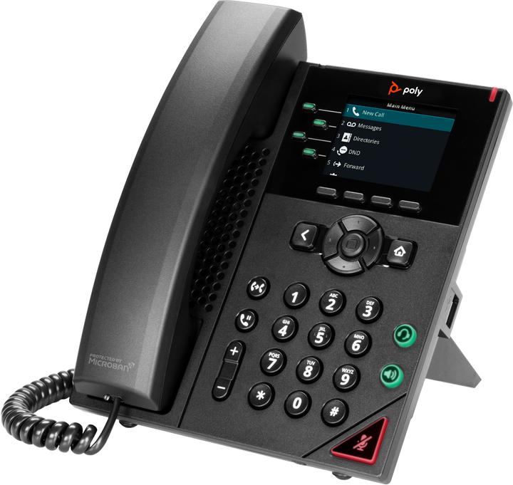 Actual product image HP Poly VVX 250 4-IP PH PoE-e No localizati