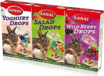 Actual product image Sanal Knaagdier 3-Pack Drops Yogurt / Salad / Wild Berry (0.18 kg)