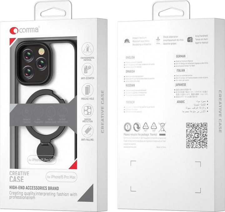 Image du produit Comma étui Joy Shark Mag pour iPhone 15 Pro Max noir (Apple iPhone 15 Pro Max)