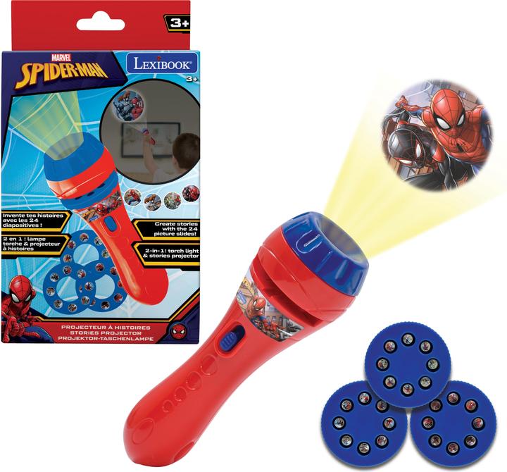 Immagine prodotto Lexibook Proiettore di storie di Spider-Man e torcia (Multilingue)