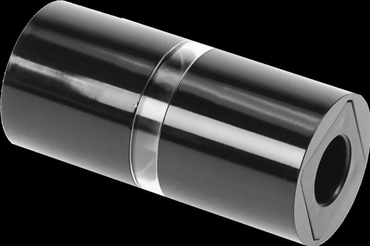 Image du produit Double taille-crayon cosmétique, noir/verre clair Ø 2,8 cm hauteur 6 cm
