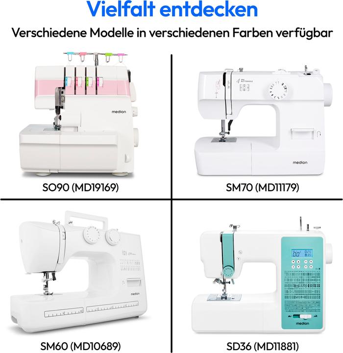 Produktbild Medion LIFE® Freiarm-Nähmaschine SM60 (MD10689)