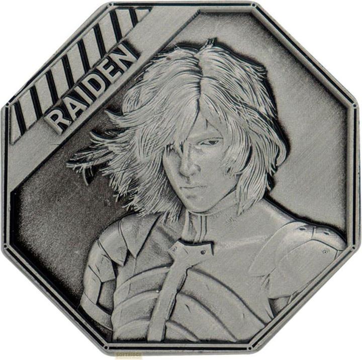 Actual product image Fanattik Metal Gear Solid 2 collector coin Raiden Limited Edition